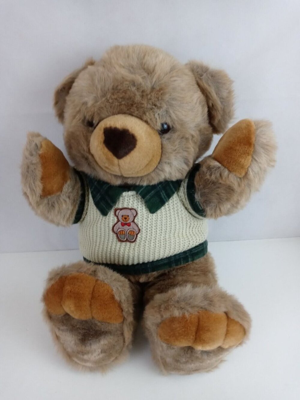 Vintage JC Penney Holiday Collection 26” plush bear with sweater